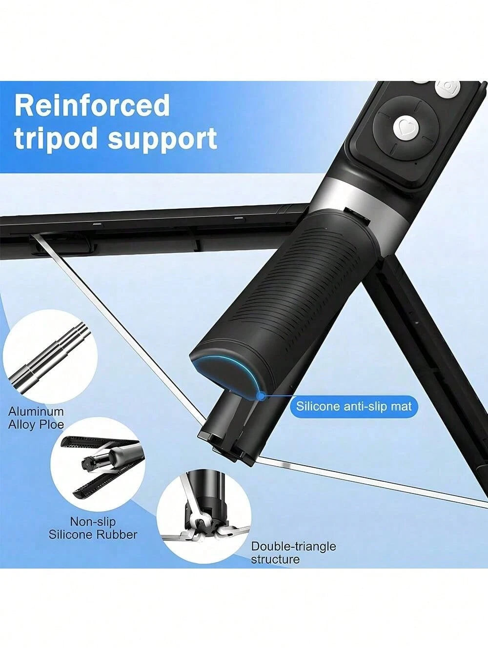 Adjustable Dual Color Temperature Fill Light Selfie Stick Tripod With Dual Fill Lights, Adjustable Dimming Knob, For Makeup, Live Streaming, YT Videos, TK, Photography, Compatible With Cameras & Smart
