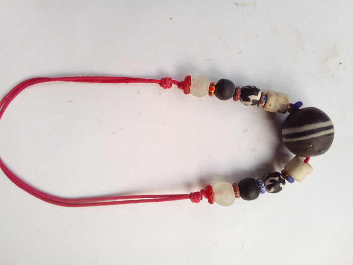 Adjustable Krobo Beads Necklace - Unisex
