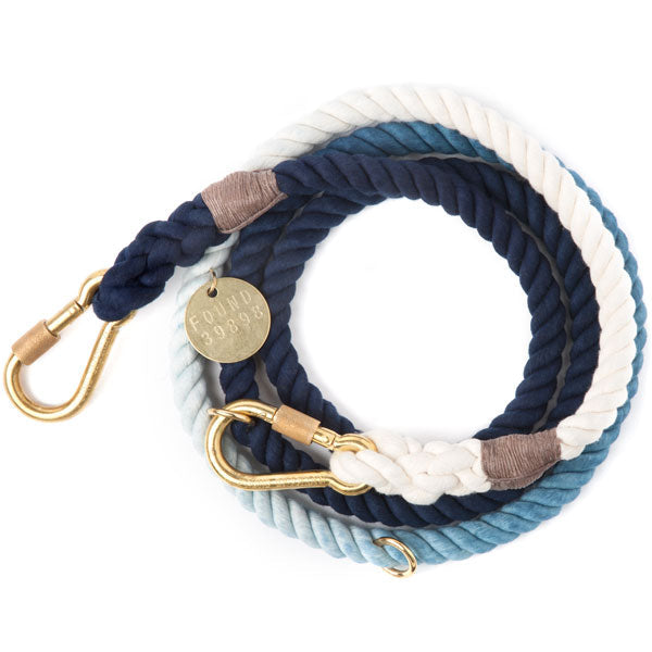 Adjustable Rope Leash, Ombres - Acacia