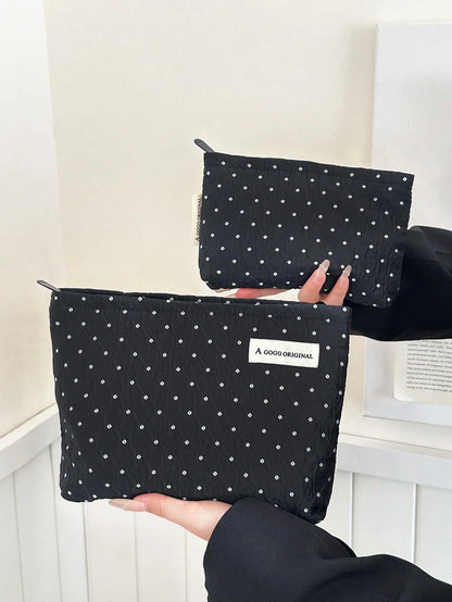 AGG Minimalist Size Women's Makeup Bag, Inner Bag, Portable Travel Toiletry Bag, Handbag, Multi-Functional Skincare Storage Bag, Women's Sanitary Pad Storage Bag, Gift For Mom/Girlfriend, Student Penc