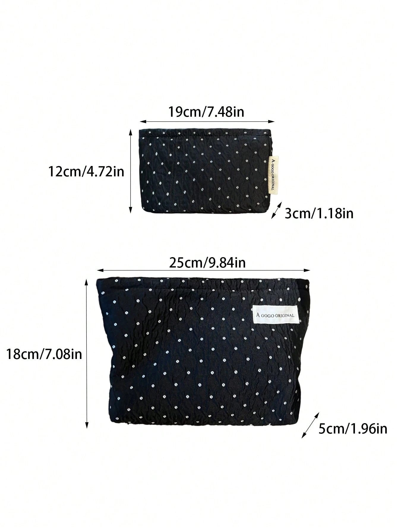AGG Minimalist Size Women's Makeup Bag, Inner Bag, Portable Travel Toiletry Bag, Handbag, Multi-Functional Skincare Storage Bag, Women's Sanitary Pad Storage Bag, Gift For Mom/Girlfriend, Student Penc