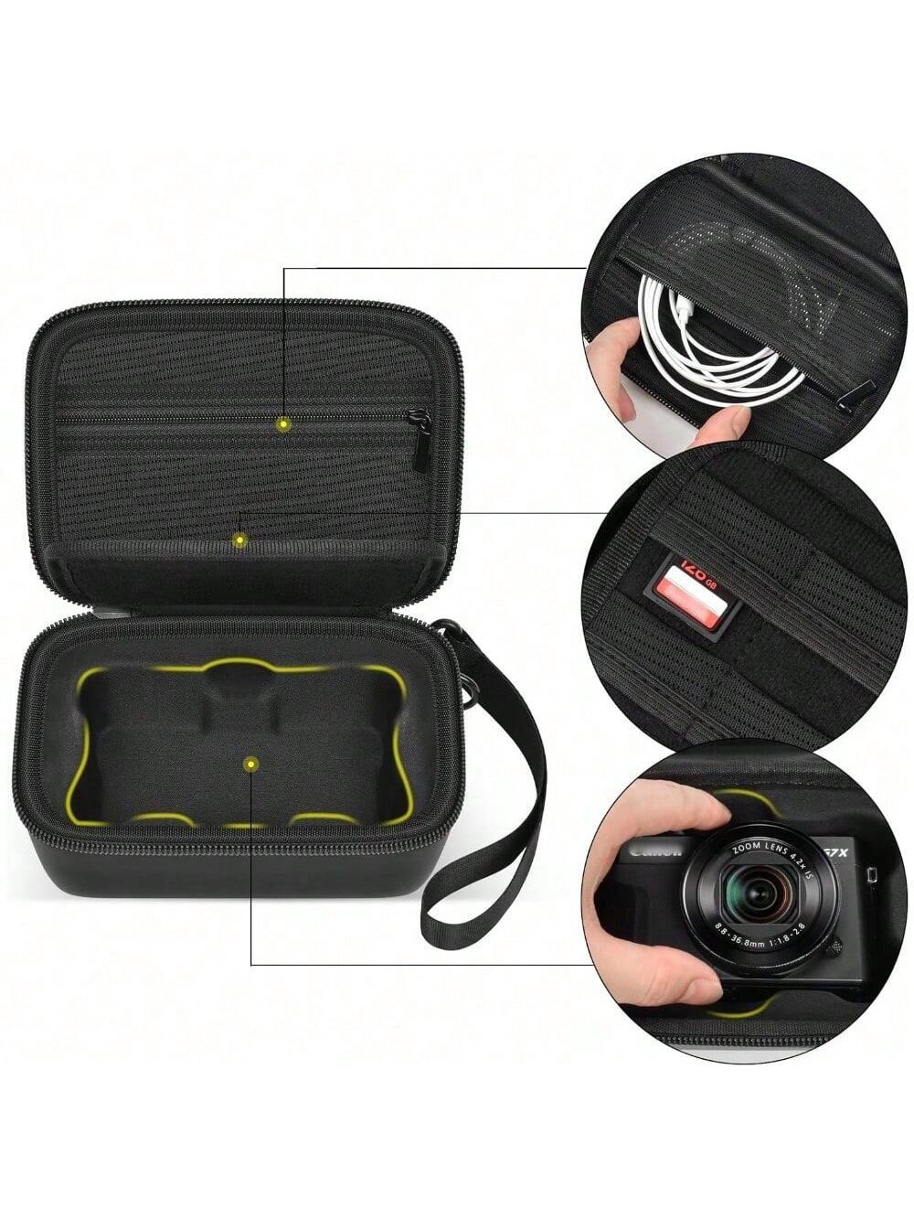 ALKOO PowerShot G7 X Mark III/Mark II Digital Camera Accessory Storage Bag, Holds SD Cards, USB Cables And More, Practical Carrying Case (Packaging Only)