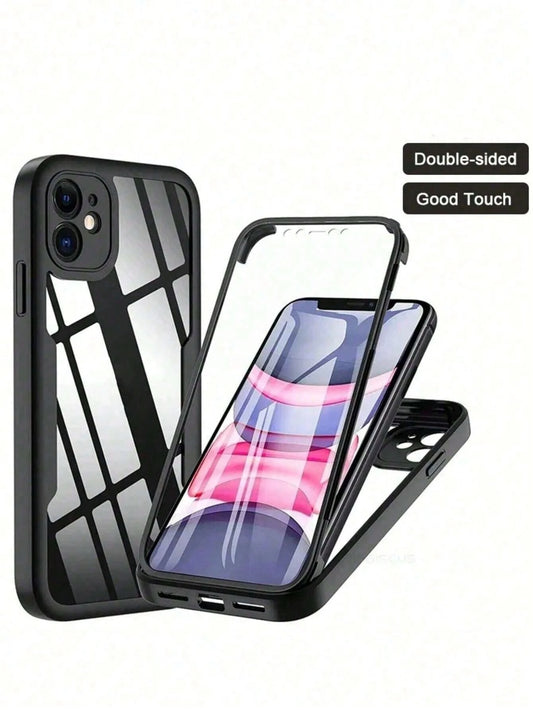 All-Inclusive Integrated Shockproof 1pc 360 Degree Full Body Protective Case Compatible With Iphone 15 14 13 12 11 Pro Max Plus X Xs Xr/ Galaxy S25 S24 S23 S22 S21 S20 Ultra Plus FE Integrated Screen
