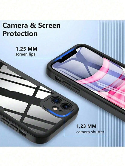 All-Inclusive Integrated Shockproof 1pc 360 Degree Full Body Protective Case Compatible With Iphone 15 14 13 12 11 Pro Max Plus X Xs Xr/ Galaxy S25 S24 S23 S22 S21 S20 Ultra Plus FE Integrated Screen