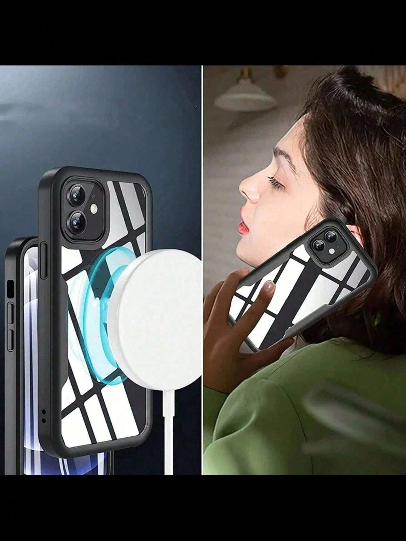 All-Inclusive Integrated Shockproof 1pc 360 Degree Full Body Protective Case Compatible With Iphone 15 14 13 12 11 Pro Max Plus X Xs Xr/ Galaxy S25 S24 S23 S22 S21 S20 Ultra Plus FE Integrated Screen