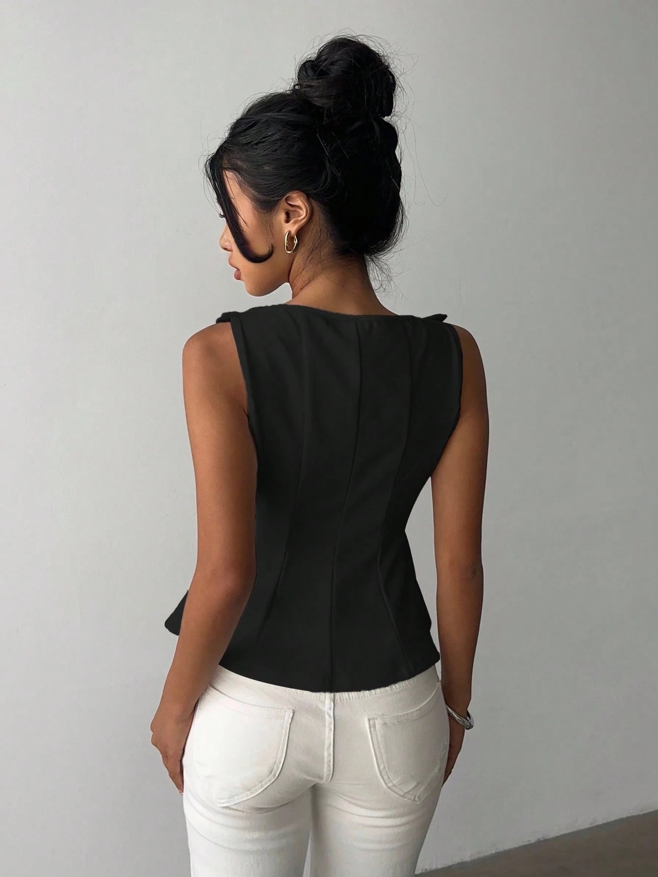 Aloruh Women's Elegant Sleeveless Casual Shirt,Business Top,Summer Tops, Blouses,Casual Blouse For Women,Women's Social