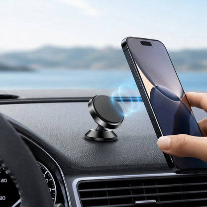 Aluminum Alloy Magnetic Car Phone Holder, Strong Magnetic Dashboard Phone Mount, Stable Phone Stand For Car Navigation