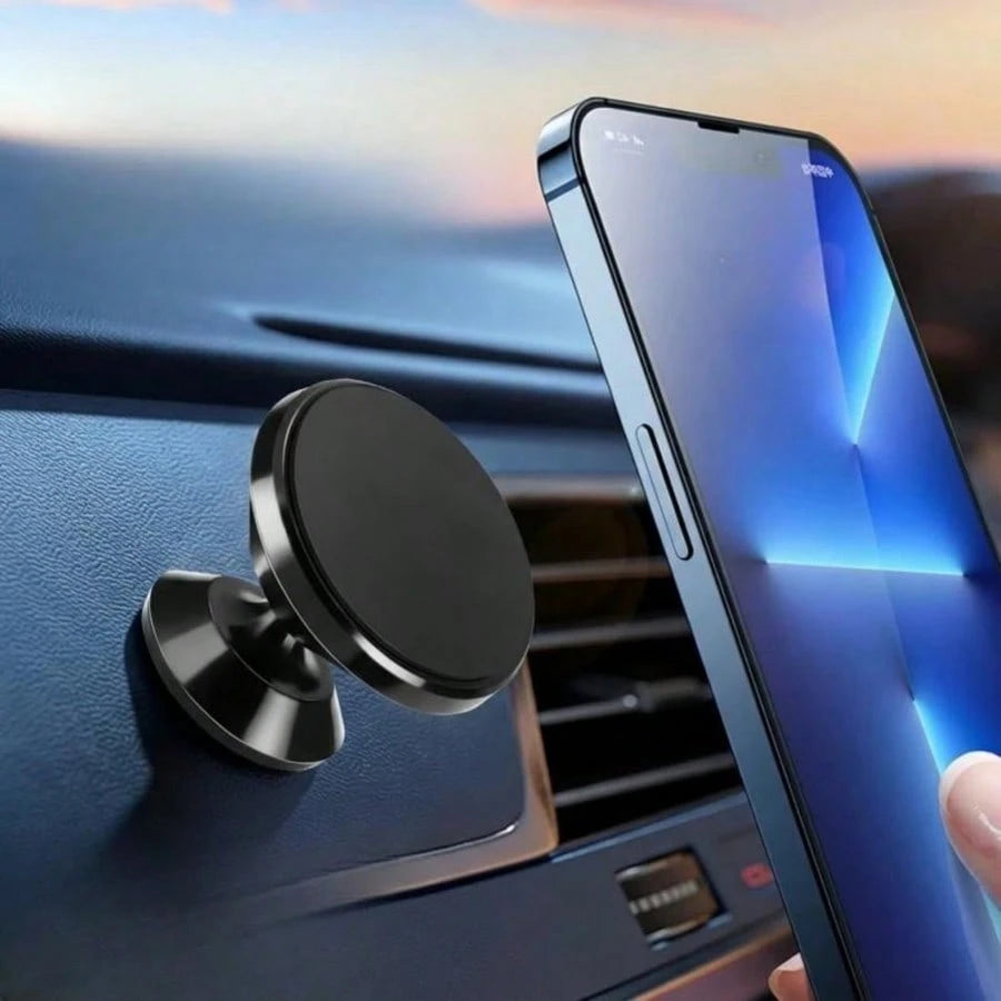 Aluminum Alloy Magnetic Car Phone Holder, Strong Magnetic Dashboard Phone Mount, Stable Phone Stand For Car Navigation