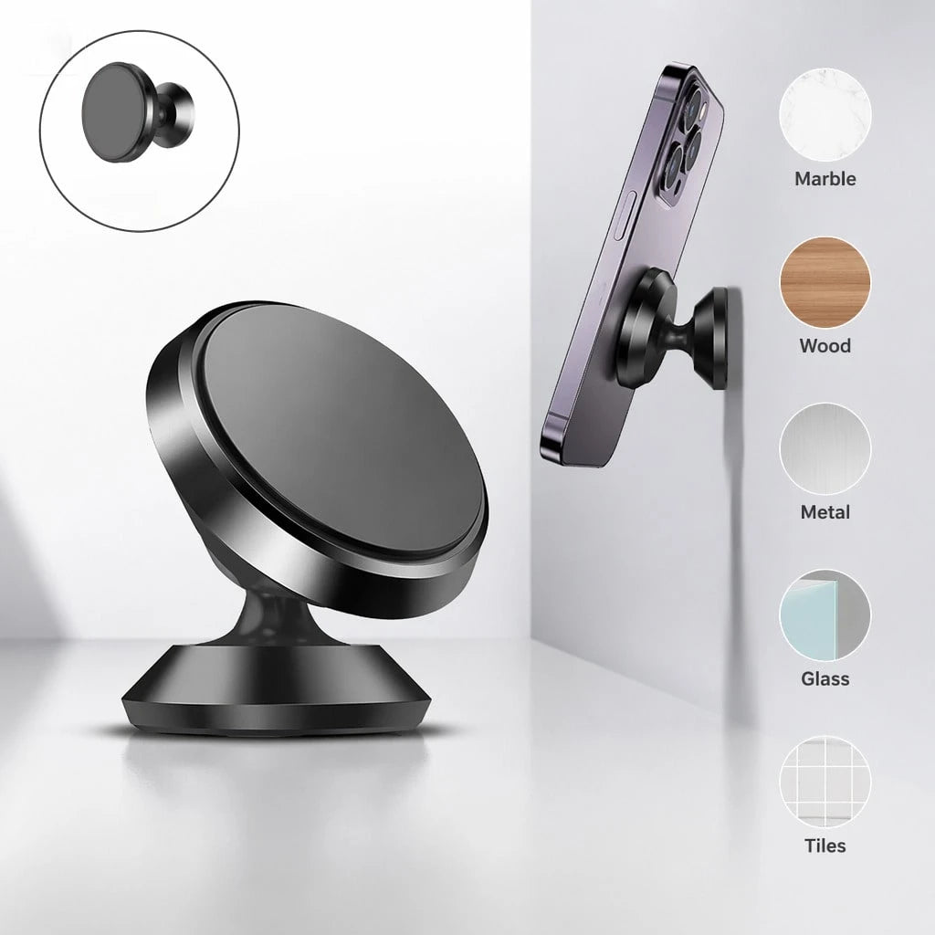Aluminum Alloy Magnetic Car Phone Holder, Strong Magnetic Dashboard Phone Mount, Stable Phone Stand For Car Navigation