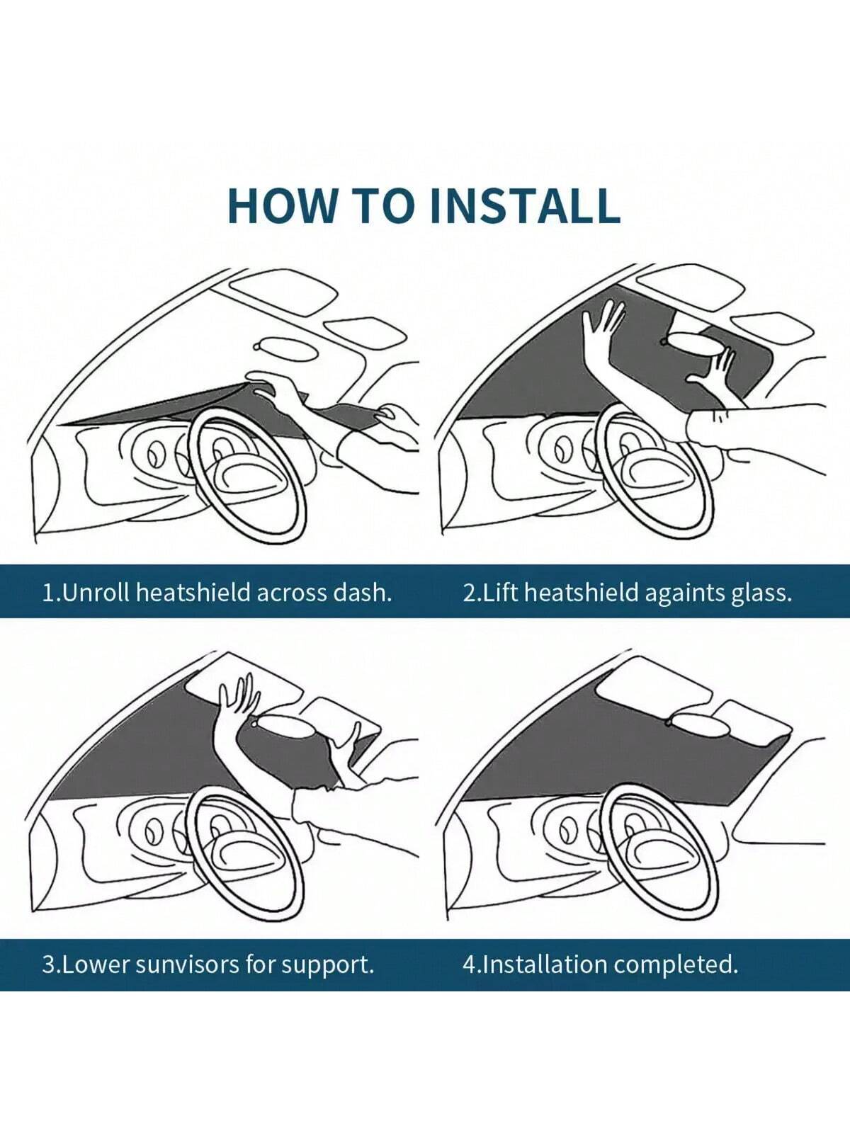 Animal Car Sunshade, Car Windshield Sun Protector, Golden Retriever Car Decoration, Windshield Sunshade, A Unique Windshield Decoration Designed For Dog Lovers, A Perfect Gift For Dad, Mom, Pet Owners