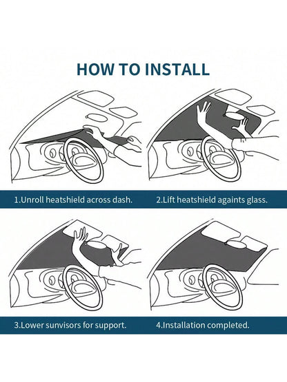 Animal Car Sunshade, Car Windshield Sun Protector, Golden Retriever Car Decoration, Windshield Sunshade, A Unique Windshield Decoration Designed For Dog Lovers, A Perfect Gift For Dad, Mom, Pet Owners