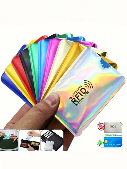 Anti-Demagnetization Silver Card, Bank Card Identity Shield, Anti-Scanning, Anti-Magnetic, Anti-Theft, Anti-Skimming Card Sleeve, Card Sticker, Card Case, Waterproof Card, Medical Card, ID Card Protec