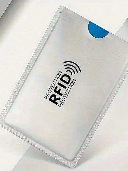 Anti-Demagnetization Silver Card, Bank Card Identity Shield, Anti-Scanning, Anti-Magnetic, Anti-Theft, Anti-Skimming Card Sleeve, Card Sticker, Card Case, Waterproof Card, Medical Card, ID Card Protec
