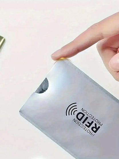 Anti-Demagnetization Silver Card, Bank Card Identity Shield, Anti-Scanning, Anti-Magnetic, Anti-Theft, Anti-Skimming Card Sleeve, Card Sticker, Card Case, Waterproof Card, Medical Card, ID Card Protec