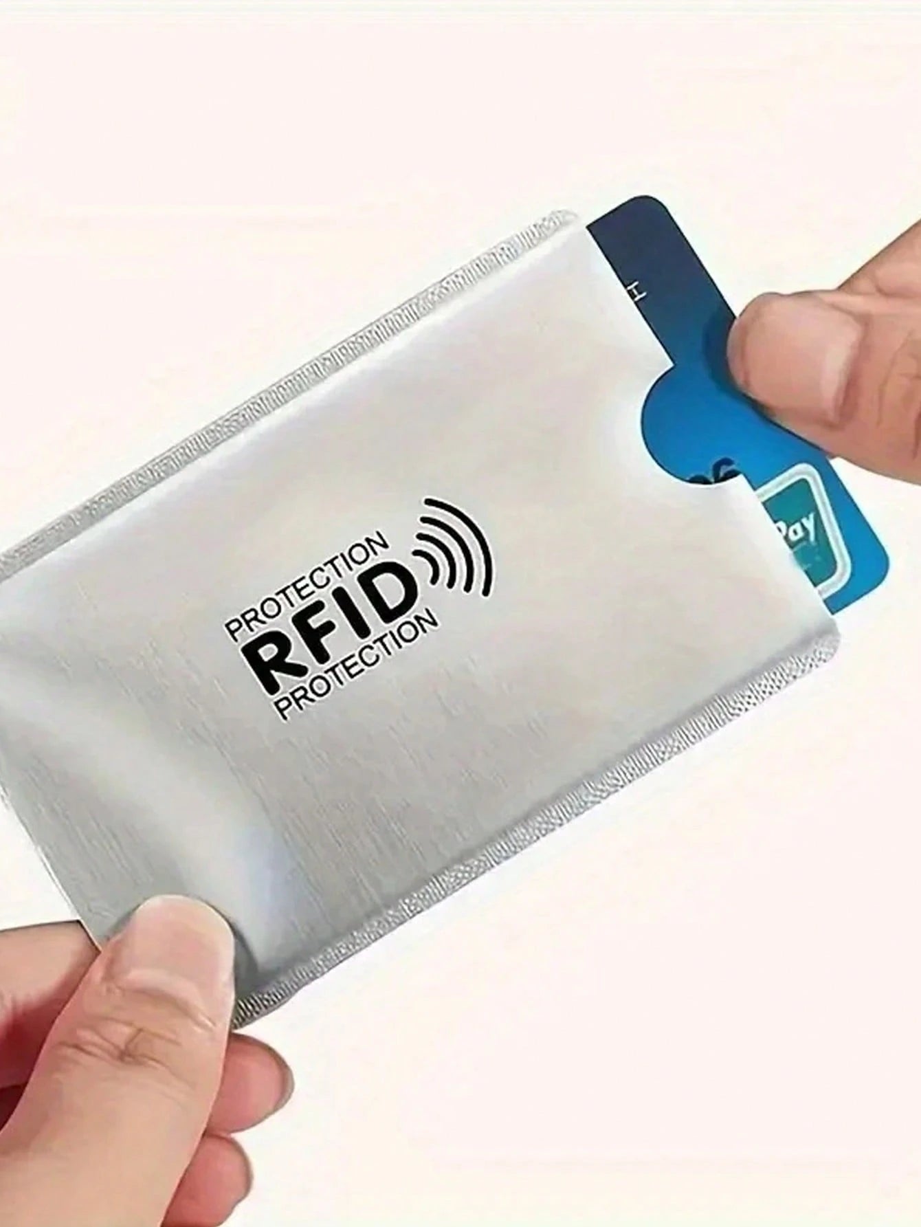 Anti-Demagnetization Silver Card, Bank Card Identity Shield, Anti-Scanning, Anti-Magnetic, Anti-Theft, Anti-Skimming Card Sleeve, Card Sticker, Card Case, Waterproof Card, Medical Card, ID Card Protec