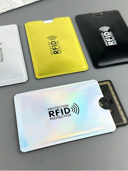 Anti-Demagnetization Silver Card, Bank Card Identity Shield, Anti-Scanning, Anti-Magnetic, Anti-Theft, Anti-Skimming Card Sleeve, Card Sticker, Card Case, Waterproof Card, Medical Card, ID Card Protec