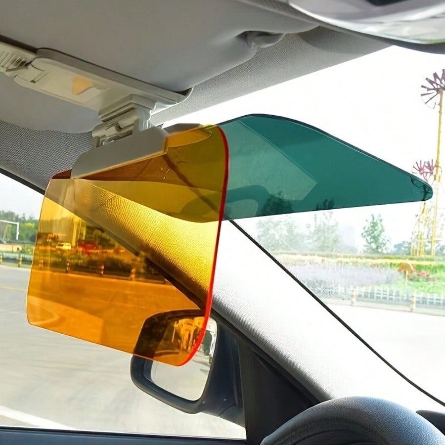 Anti Glare Polarized Car Sun Visor Extension- Made Of Acrylic Material, Blocking Stray Light, Reducing Snow Blindness And Ultraviolet Rays, Easy To Install On All Vehicles, Car Sun Visor