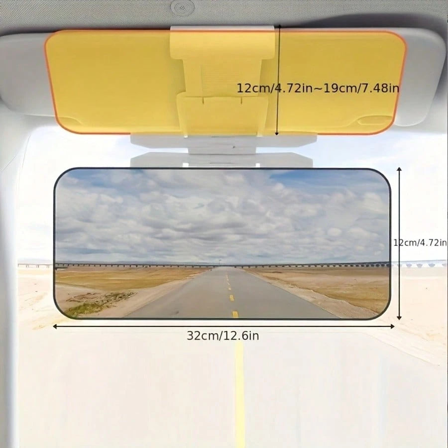 Anti Glare Polarized Car Sun Visor Extension- Made Of Acrylic Material, Blocking Stray Light, Reducing Snow Blindness And Ultraviolet Rays, Easy To Install On All Vehicles, Car Sun Visor