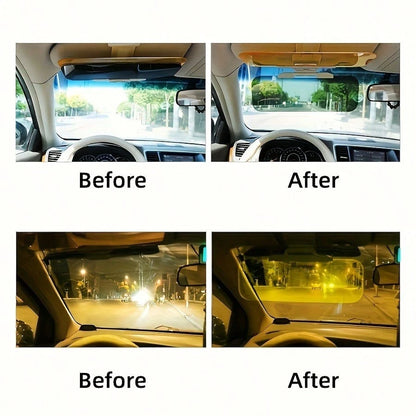 Anti Glare Polarized Car Sun Visor Extension- Made Of Acrylic Material, Blocking Stray Light, Reducing Snow Blindness And Ultraviolet Rays, Easy To Install On All Vehicles, Car Sun Visor