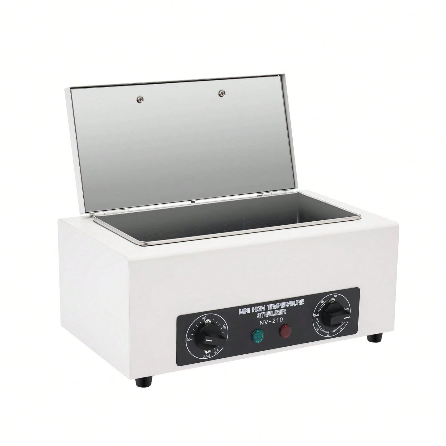 Aohuada 300W Heat Sterilizer 1.5L Mini Dry Heat Sterilizer Cabinet High Temperature Cleaning Box With Timer For Nail Spa Pedicure Hairdressing Metal Tools