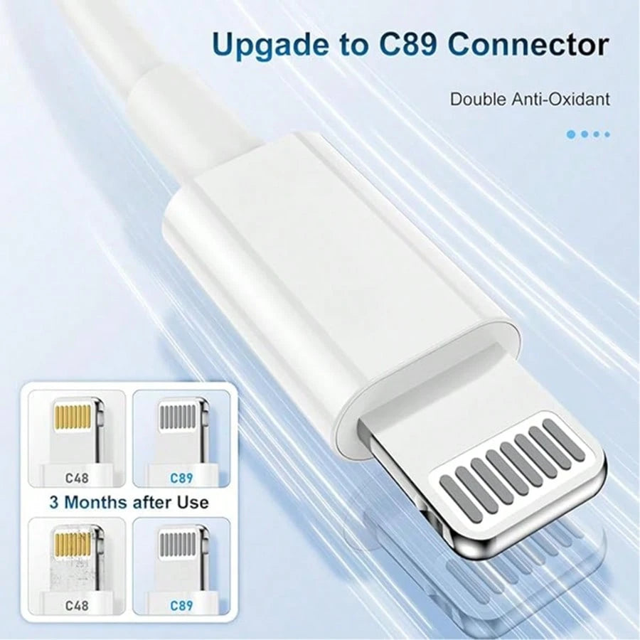Apple Charging Cable, Apple Lightning To USB Cable, 2.4A Fast Charging Apple Phone Long Charging, Suitable For Apple 14/13/12/11/11Pro/11Max/X/XS/XR/XS Max/8/7/6/5S/SE (3.3 Ft, 6.6 Ft)