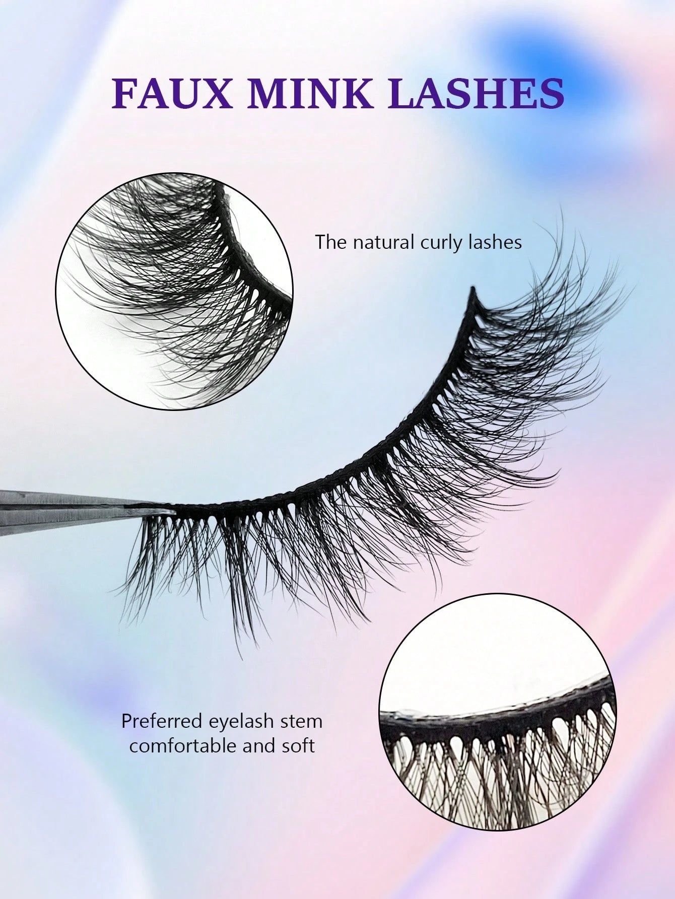 Asiteo 7 Pairs Natural Long Cat Eye Lashes Extension Soft Wispy Volume  Full Strip Faux Mink Lashes Strip Lashes, Lashes, Eyelashes, Fake Lashes