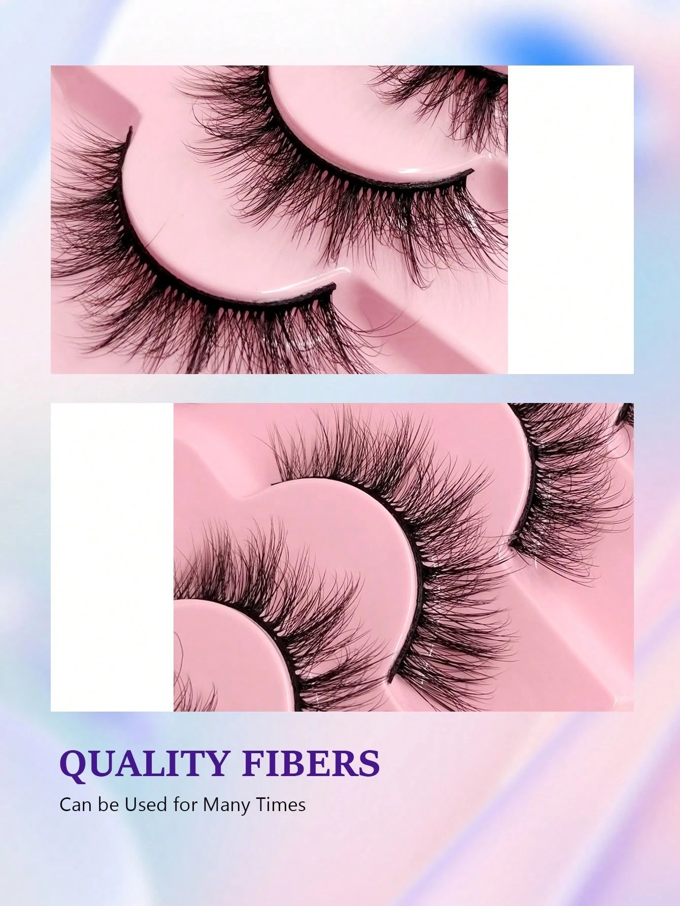 Asiteo 7 Pairs Natural Long Cat Eye Lashes Extension Soft Wispy Volume  Full Strip Faux Mink Lashes Strip Lashes, Lashes, Eyelashes, Fake Lashes