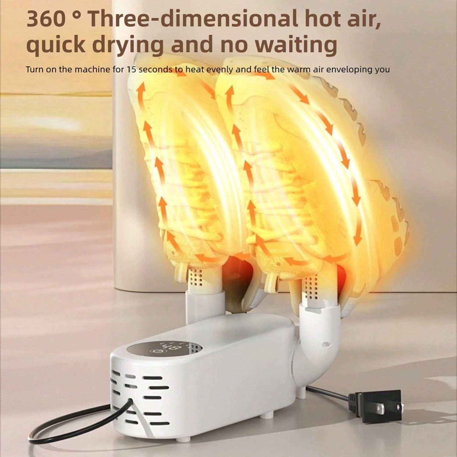 Asixxsix Boot Dryer, Electric Shoe Dryer Boot Warmer With Timer, Portable Drying Machine For Work Boots, Shoes, Gloves, Hats, Ski Boots
