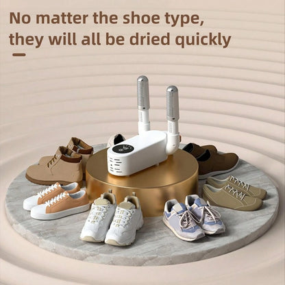 Asixxsix Boot Dryer, Electric Shoe Dryer Boot Warmer With Timer, Portable Drying Machine For Work Boots, Shoes, Gloves, Hats, Ski Boots