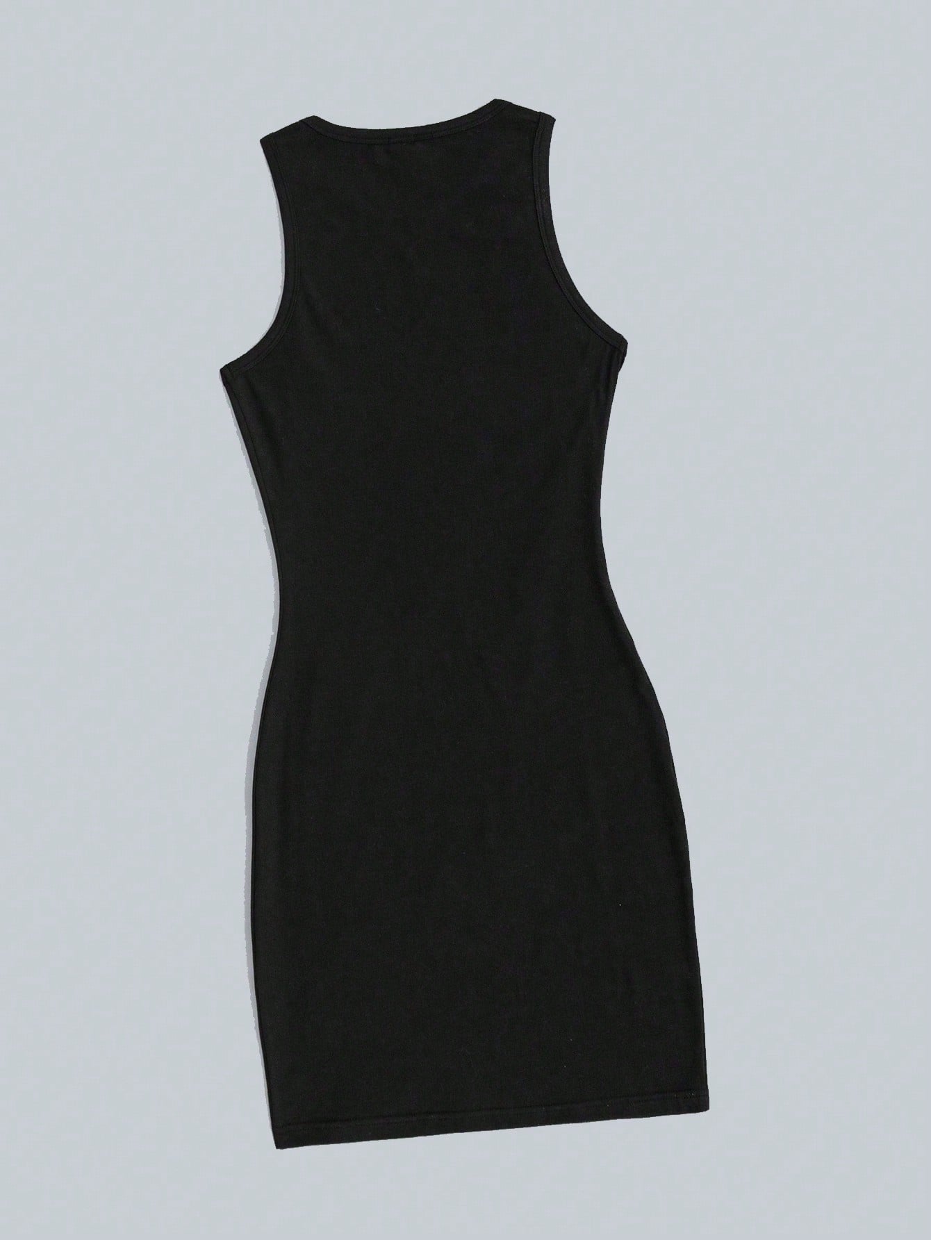 Attitoon Women's Lip Print Sleeveless Bodycon Dress,Black And White,Summer,Punk,Club, Y2K Street Style,Vintage Academia,Boho Hippie Music Festival Style