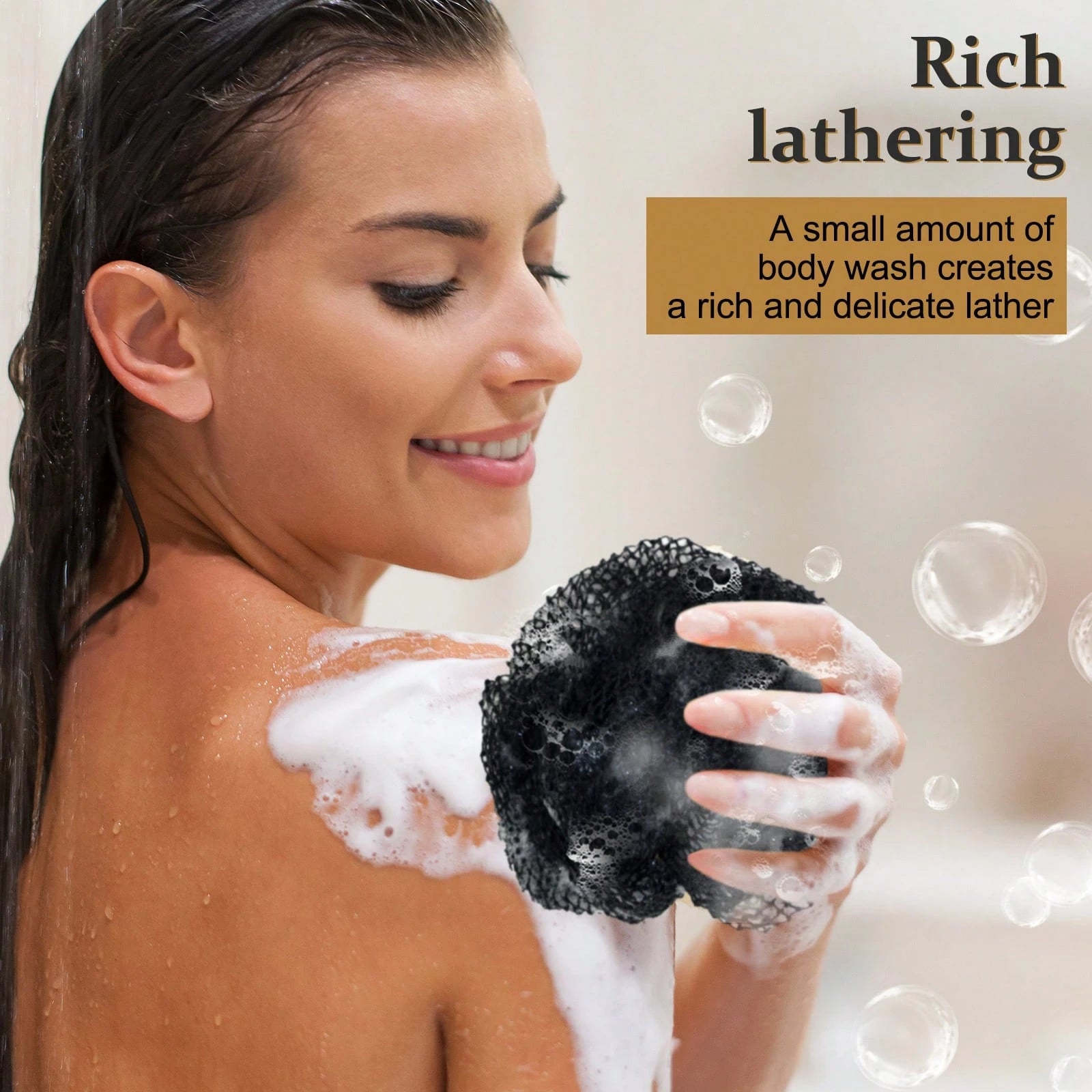 Authentic African Mesh Sponge With Knot, Durable Nylon Bath Brush, Unisex Bath Accessory, Body Scrub Exfoliating Bath Sponge, Removes Dead Skin, Long Flat Design Suitable For Back, Feet And Scalp