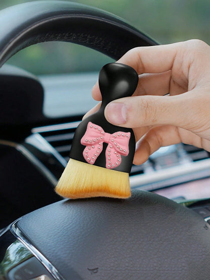 Auto Detailing Supplies,1pc Car Specific Brush Dust Removal Brush Soft Bristle Brush Air Conditioning Instrument Panel Air Outlet Interior Cleaning Tool