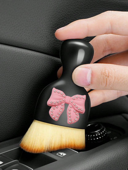 Auto Detailing Supplies,1pc Car Specific Brush Dust Removal Brush Soft Bristle Brush Air Conditioning Instrument Panel Air Outlet Interior Cleaning Tool