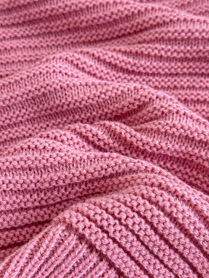 Autumn Cute Light Pink Holiday Girls Heart Pattern Crew Neck Knit Sweater,Pink & White Contrast Thick Pullover For Tween Girls,School Daily Casual