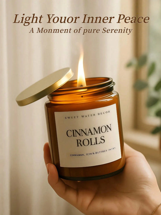 Autumn Scented Soy Wax Candle In Glass Jar| Soothing Aromatherapy Gift For Women, Birthday, Wedding Favor, Creates Cozy Autumn Bedroom Decor Atmosphere