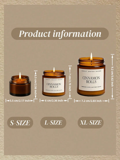 Autumn Scented Soy Wax Candle In Glass Jar| Soothing Aromatherapy Gift For Women, Birthday, Wedding Favor, Creates Cozy Autumn Bedroom Decor Atmosphere