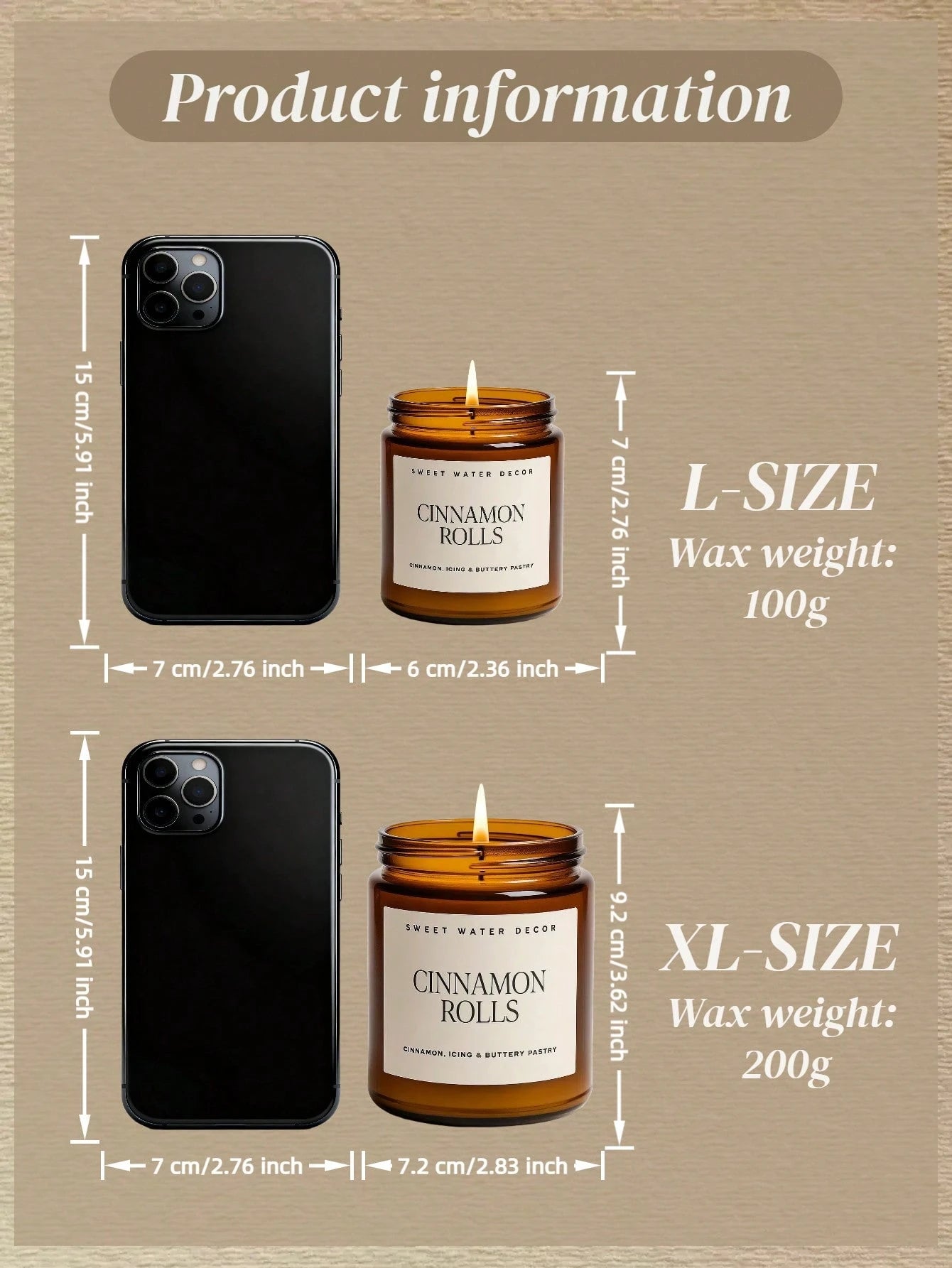 Autumn Scented Soy Wax Candle In Glass Jar| Soothing Aromatherapy Gift For Women, Birthday, Wedding Favor, Creates Cozy Autumn Bedroom Decor Atmosphere