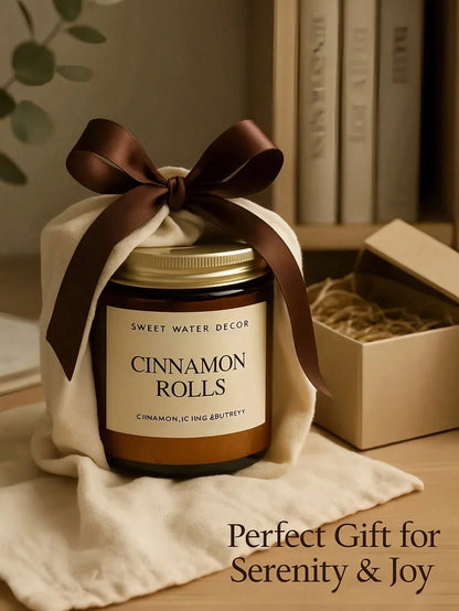 Autumn Scented Soy Wax Candle In Glass Jar| Soothing Aromatherapy Gift For Women, Birthday, Wedding Favor, Creates Cozy Autumn Bedroom Decor Atmosphere