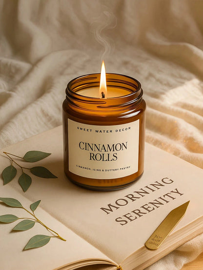 Autumn Scented Soy Wax Candle In Glass Jar| Soothing Aromatherapy Gift For Women, Birthday, Wedding Favor, Creates Cozy Autumn Bedroom Decor Atmosphere