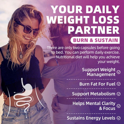 B BEWORTHS BEWORTHS Night Support Capsules- 120pcs, Green Coffee Bean, White Kidney Bean, & L-Tryptophan Formula- Supports Metabolism, Weight Loss, Restful Sleep & Wellness For Men & Women