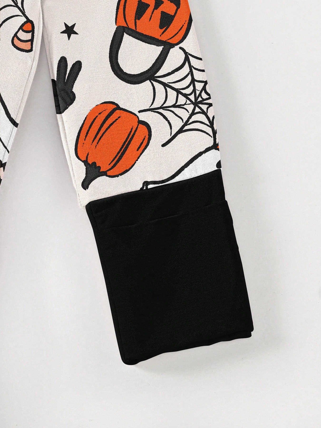 Baby Bamboo Fiber Zip-Up, Ghost Skateboard Pumpkin Print Romper, All-Season Knit Fabric Skinny Fit With Zipper Detail, Boy Baby Girl Halloween Clothes, Perfect For Outdoor