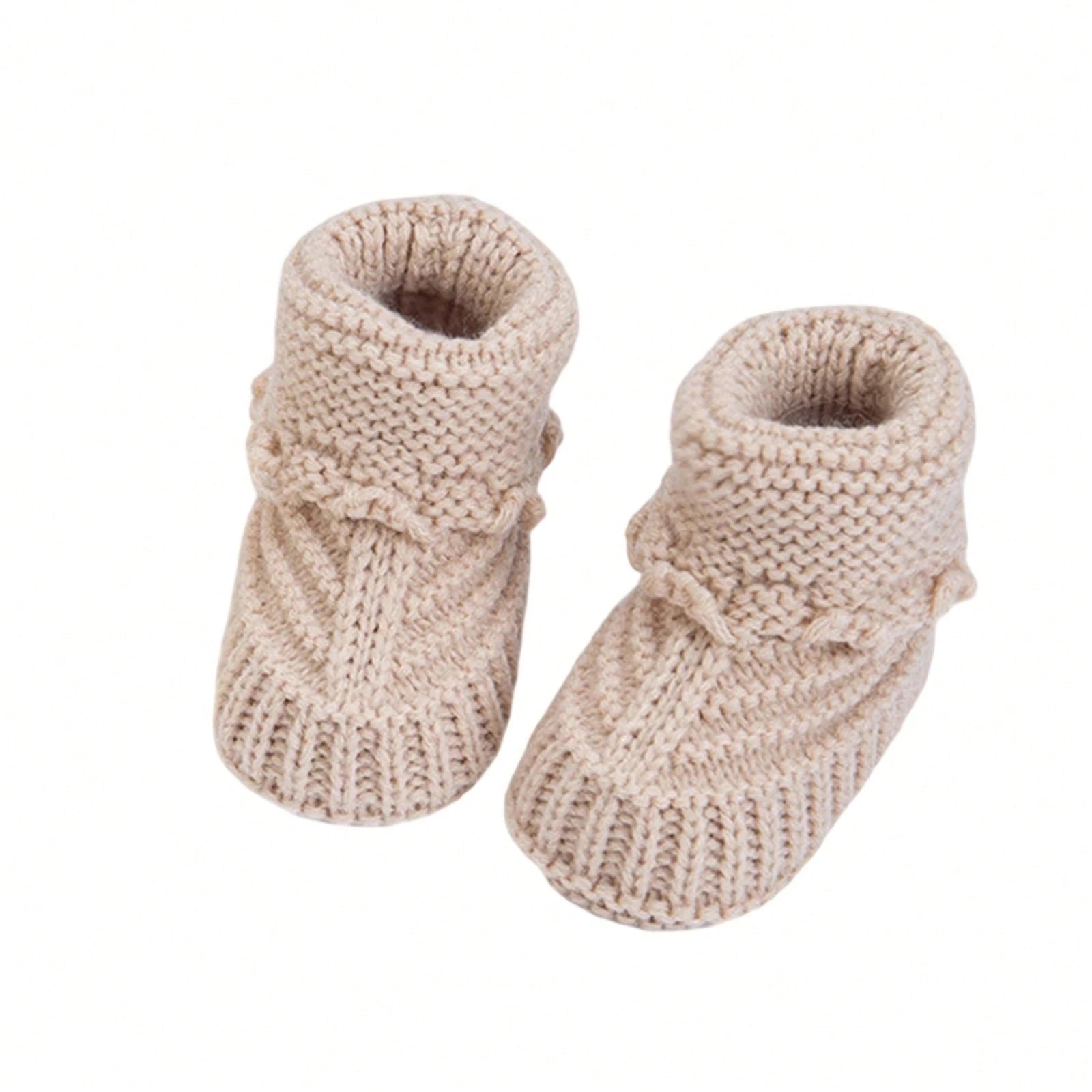 Baby Booties Newborn Babe First Walkers Knit Boots Warm Knit Crib Shoes Crochet Soft Infant Sock For Boy Girl