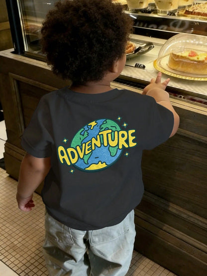 Baby Boy Casual Comfortable Round Neck Short Sleeve T-Shirt