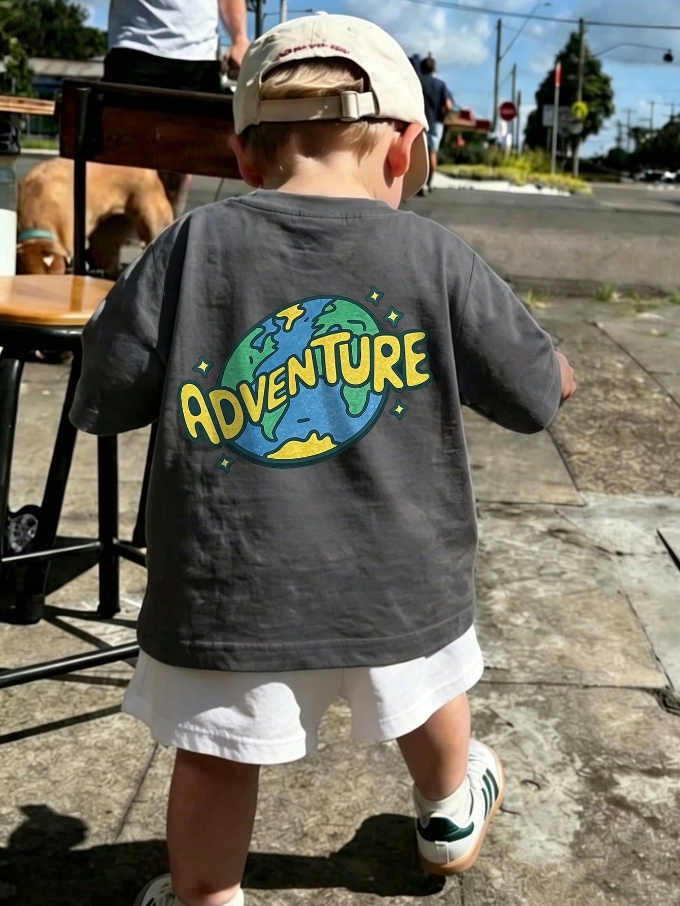 Baby Boy Casual Comfortable Round Neck Short Sleeve T-Shirt
