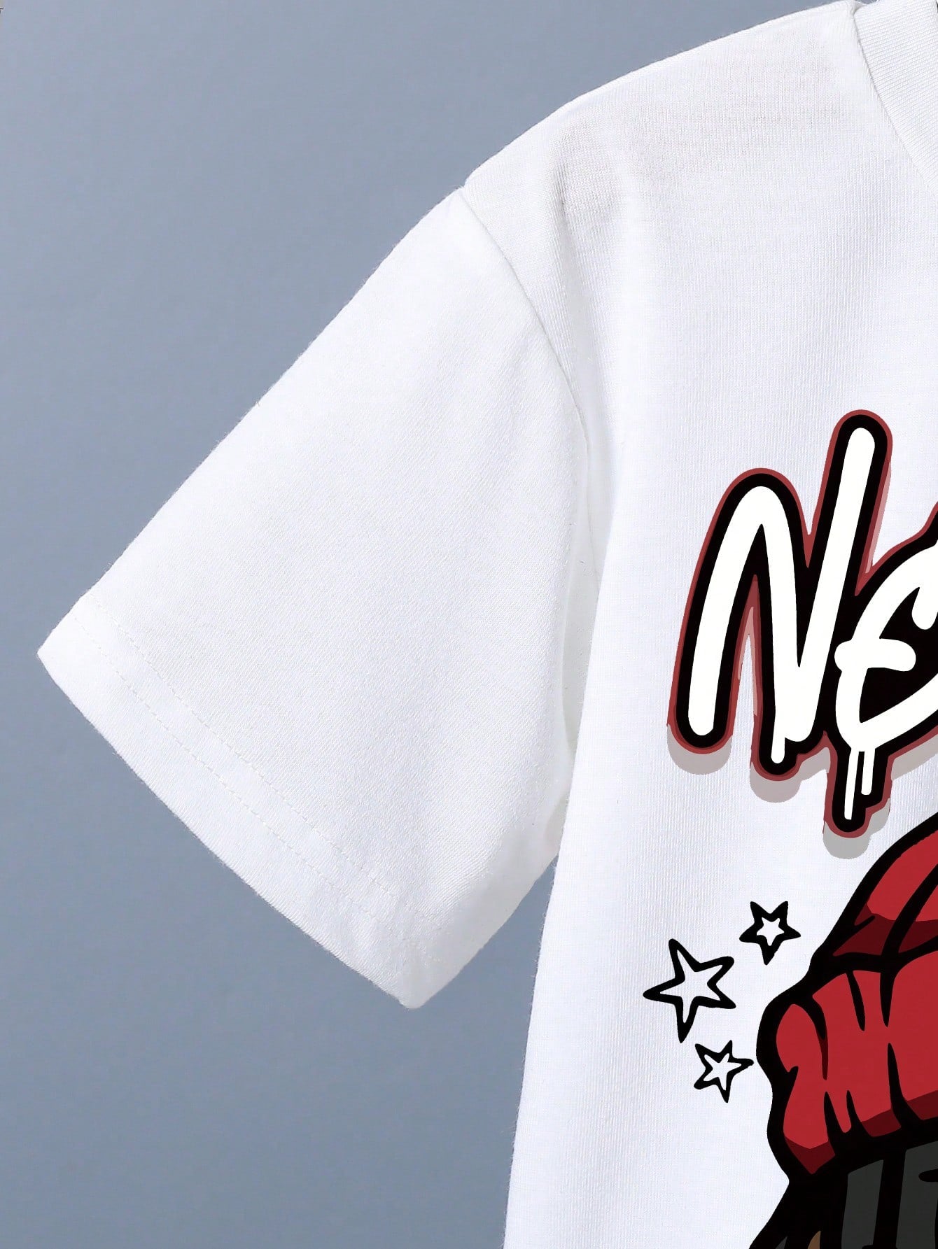 Baby Boy Summer Casual Letter And Cartoon Print Short-Sleeved T-Shirts And Shorts