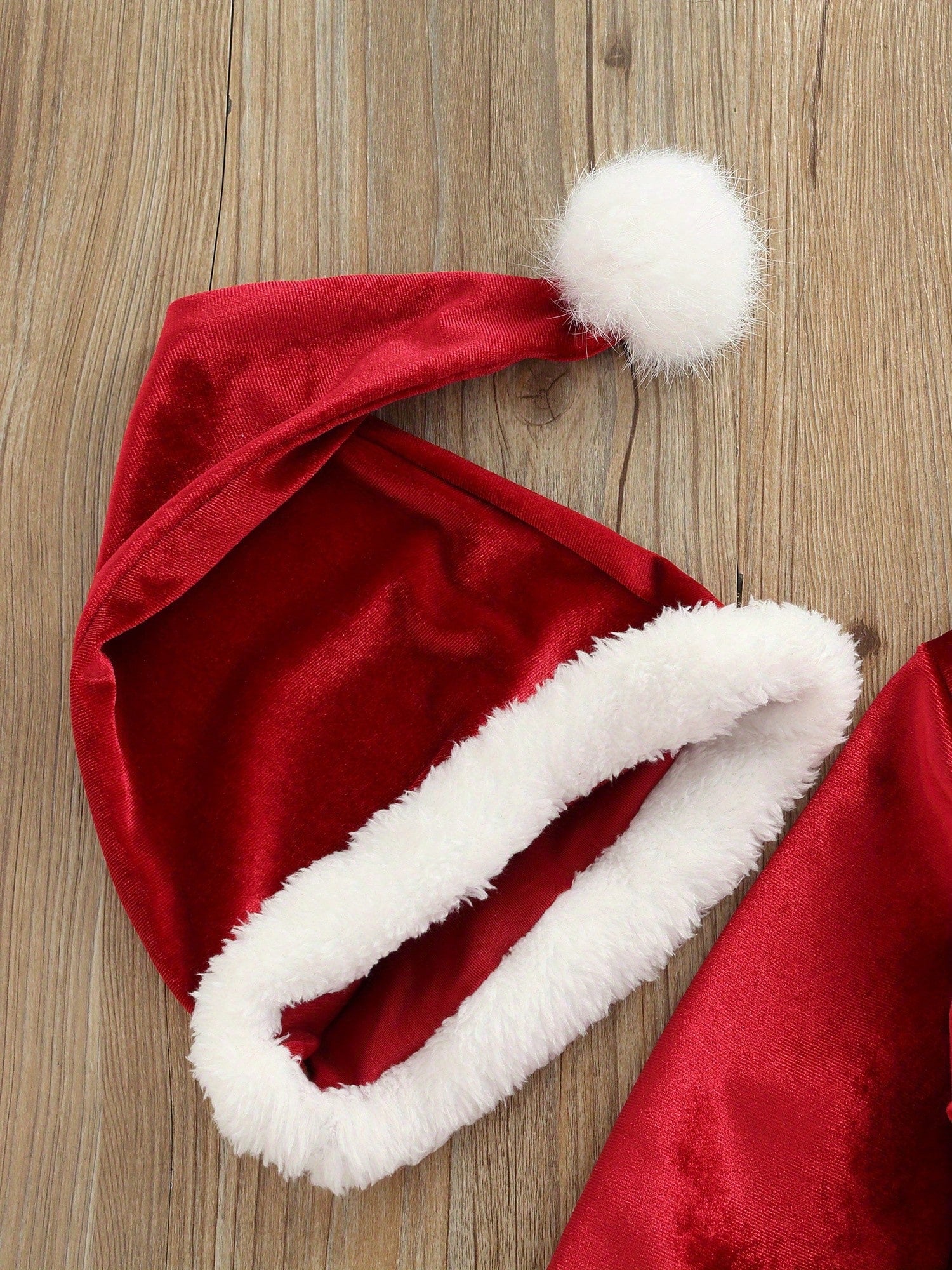 Baby Christmas Costume Santa Claus Outfit Velvet Long Sleeve Christmas Jacket+Long Pants +Xmas Hat Cosplay Clothes Toddler Baby Boys Girls Santa Costume Velvet Long Sleeve Christmas Jacket + Long Pant