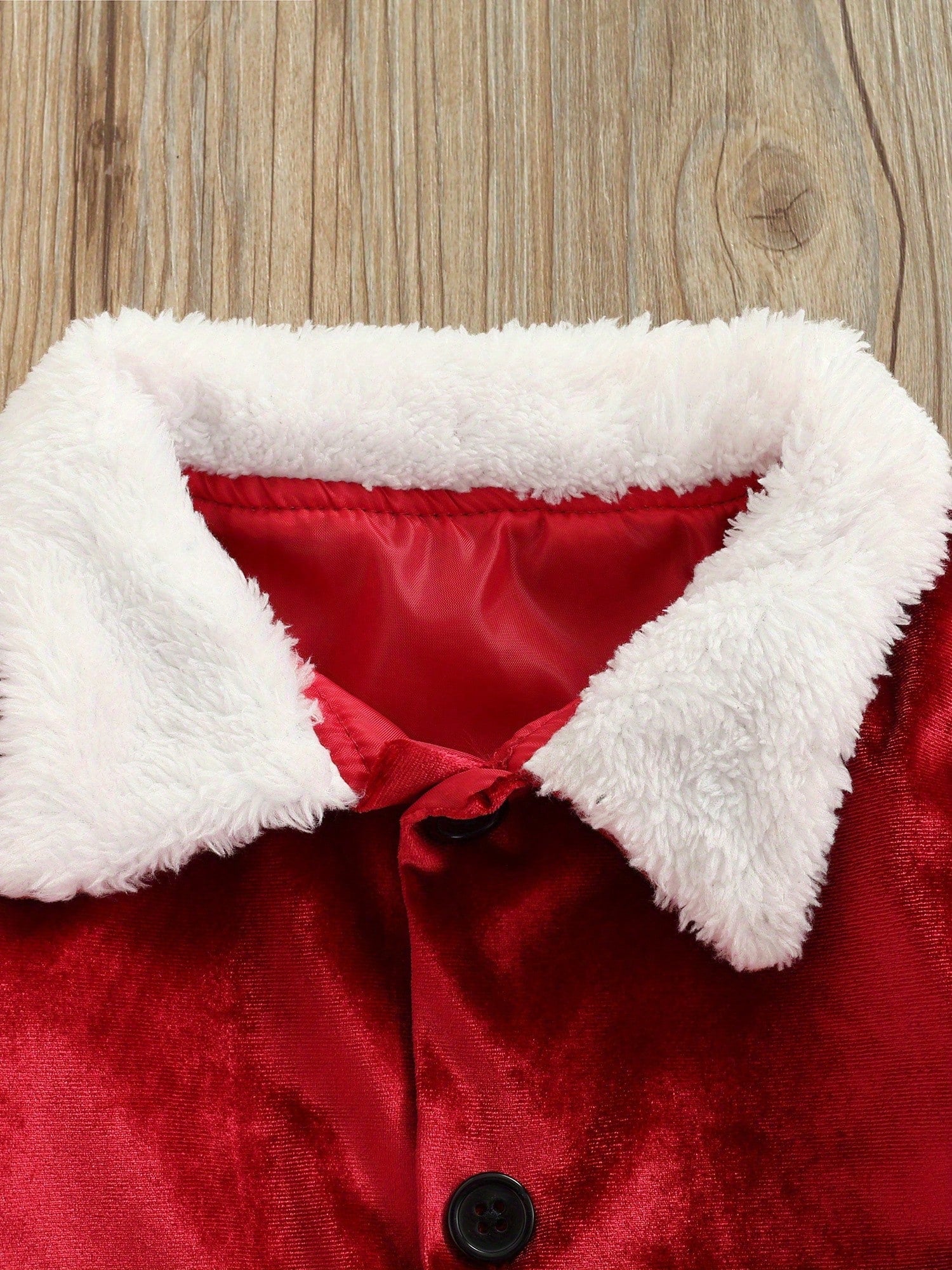 Baby Christmas Costume Santa Claus Outfit Velvet Long Sleeve Christmas Jacket+Long Pants +Xmas Hat Cosplay Clothes Toddler Baby Boys Girls Santa Costume Velvet Long Sleeve Christmas Jacket + Long Pant