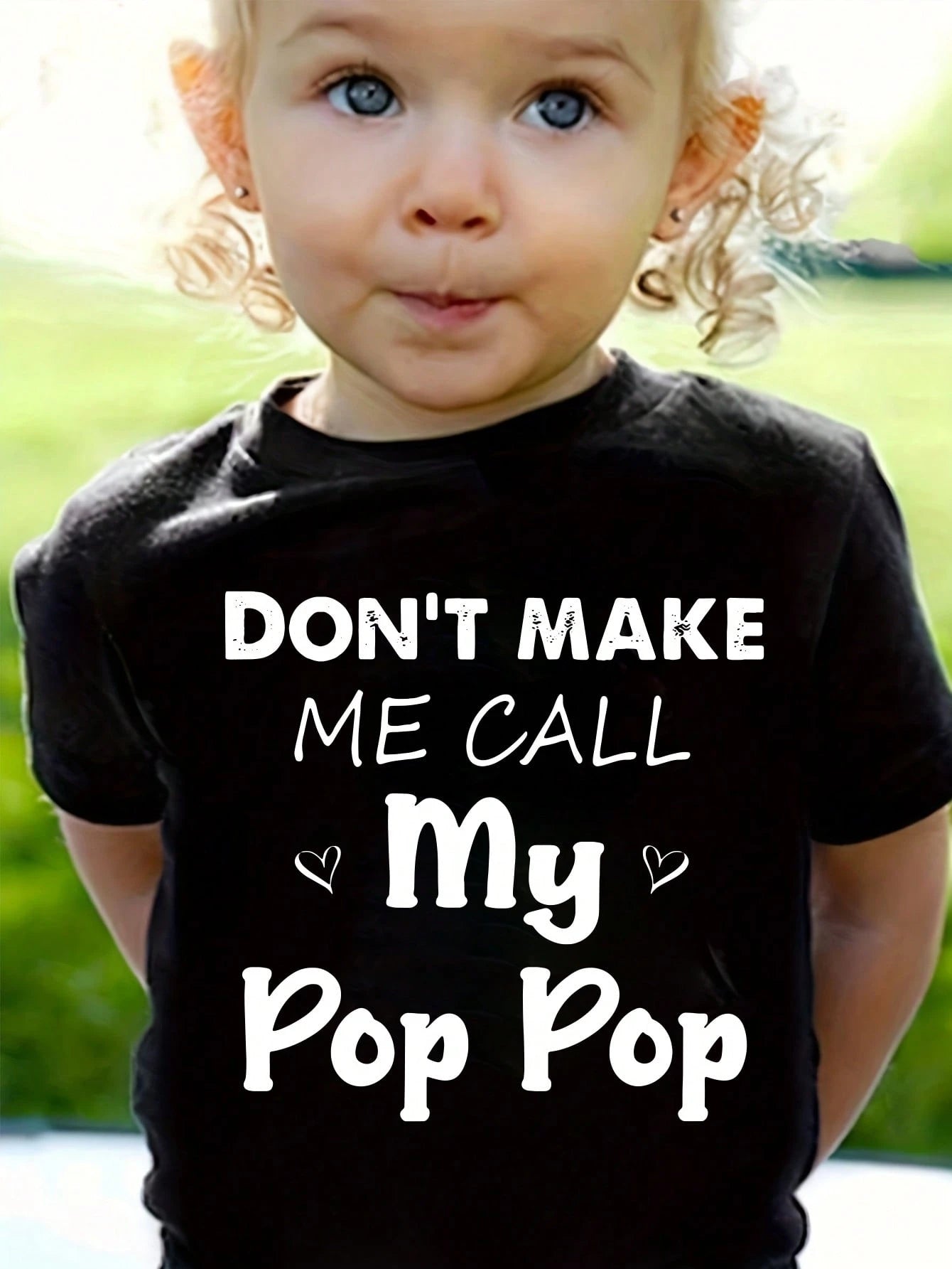 Baby Girl's Fashion Casual Basic Letter/Slogan Graphic Print Short Sleeve T-Shirt