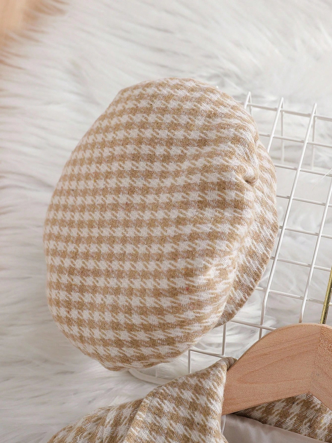 Baby Girls' White Lapel Collar A-Line Dress With Matching Beret Hat Autumn Elegant Birthday Back-To-School Vintage Lapel Faux Pocket Fall Dress