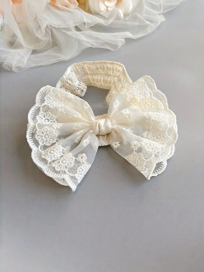 Baby Infant Lace Elastic Headband, Princess Hair Accessories For Summer
